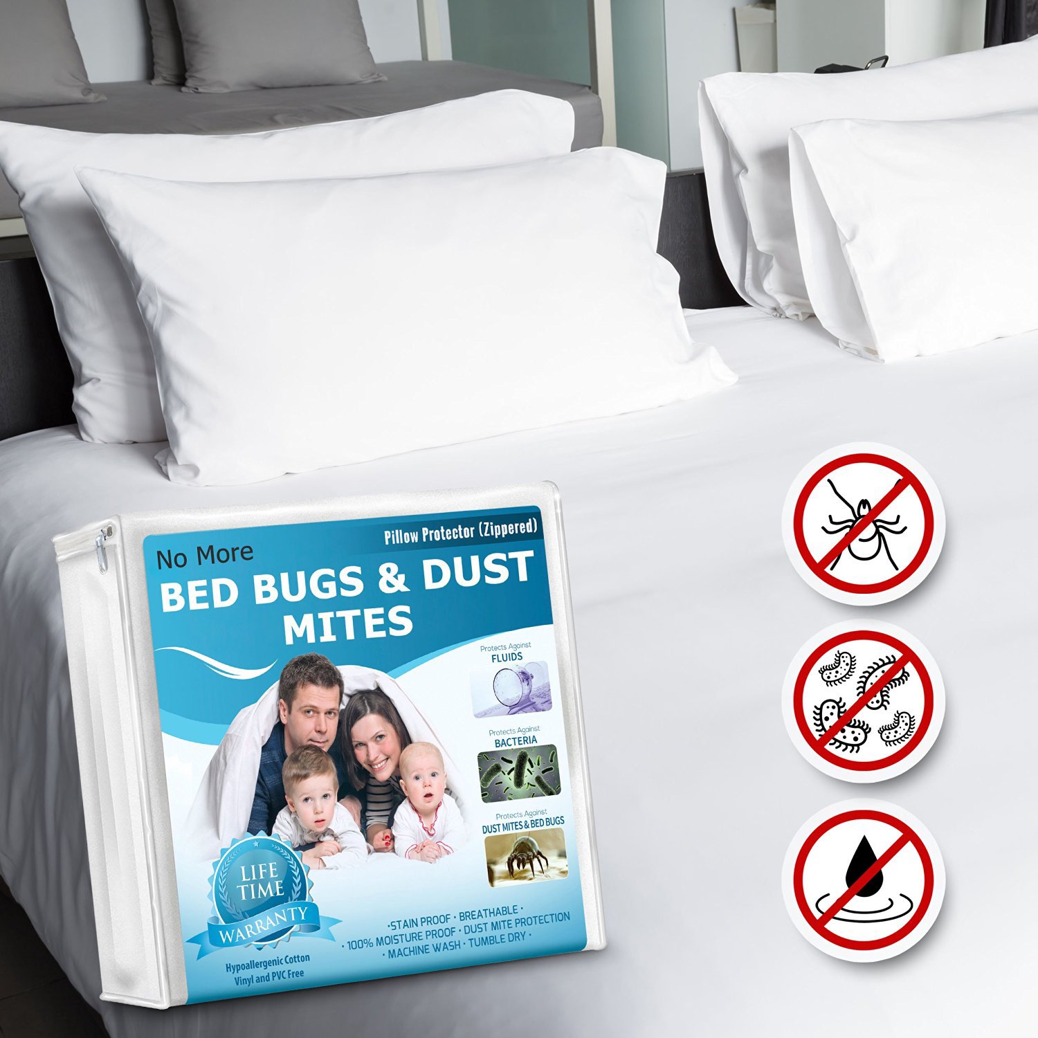 Twin Cal Queen Bedbug Mattress Protector Pillow Top And Crib