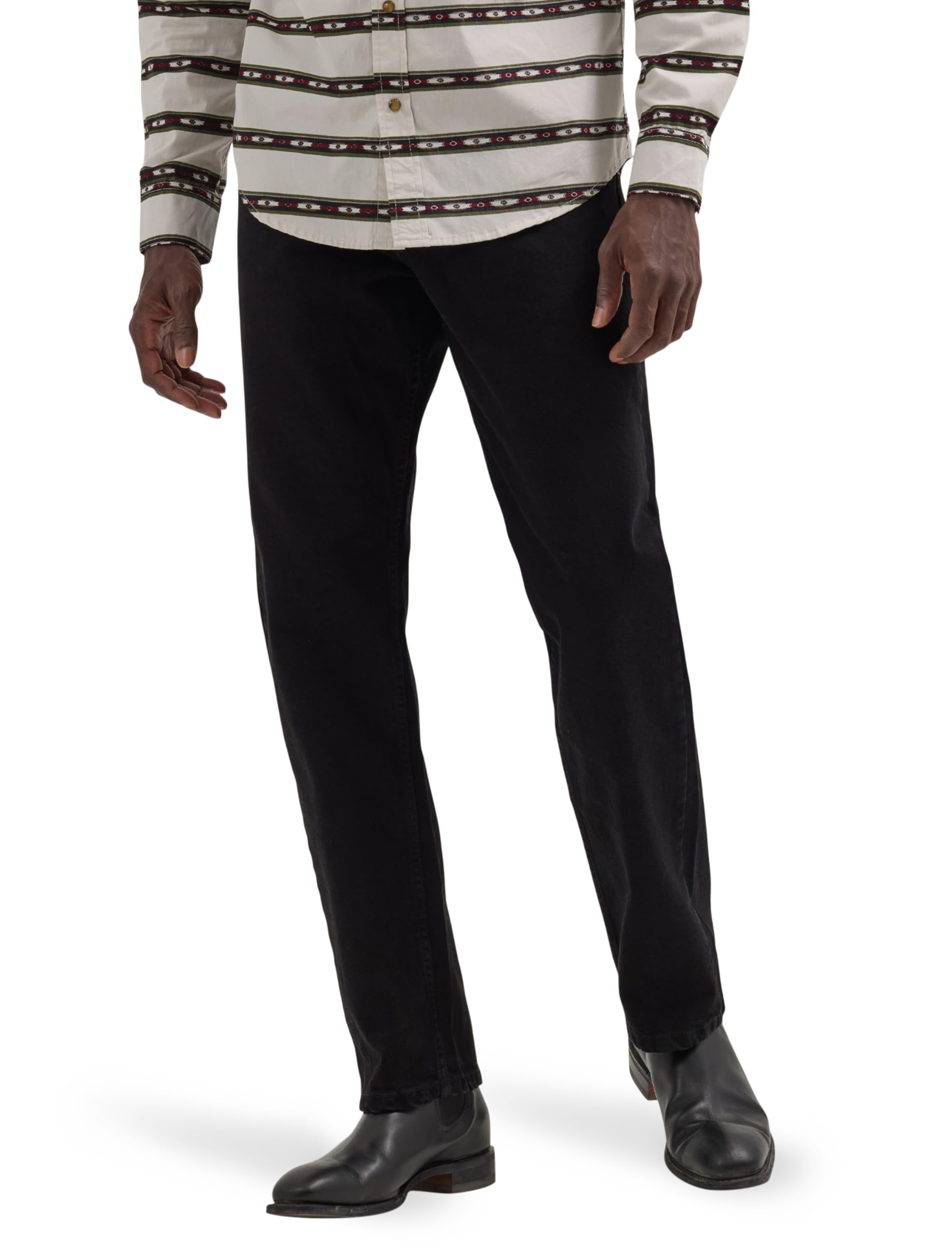 Wrangler Men's Free-to-Stretch Relaxed Fit Jean, Black, 46W x 34L Image Wrangler Men's Free-to-Stretch Relaxed Fit Jean, Black, 46W x 34L Image