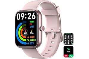 Smart Watch for Men Women with Bluetooth Call, Alexa Built-in, Heart Rate & Sleep Monitor, 1.83" DIY Dial Fitness Watch with 