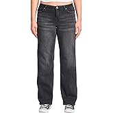 YMI Womens Women's Mid Rise Premium Stretch Wide Leg Jeans