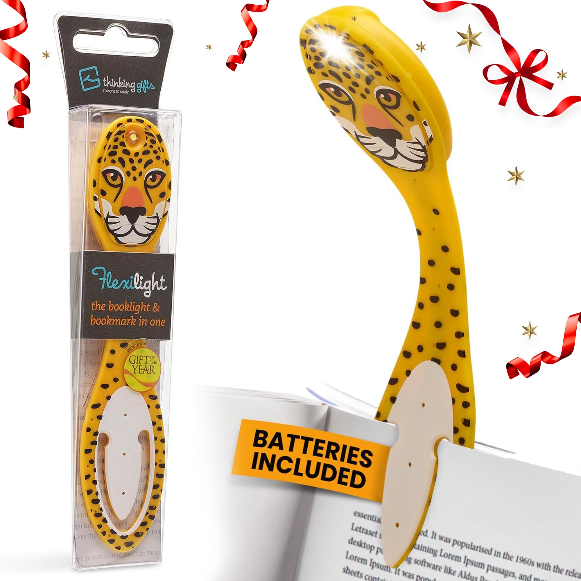 Flexilight Reading Light | 2 in 1 Bookmark Book Light | LED Clip On Reading Lamp | Children and Adult Book Torch | Book Accessories | Gift for Readers, Book Lovers