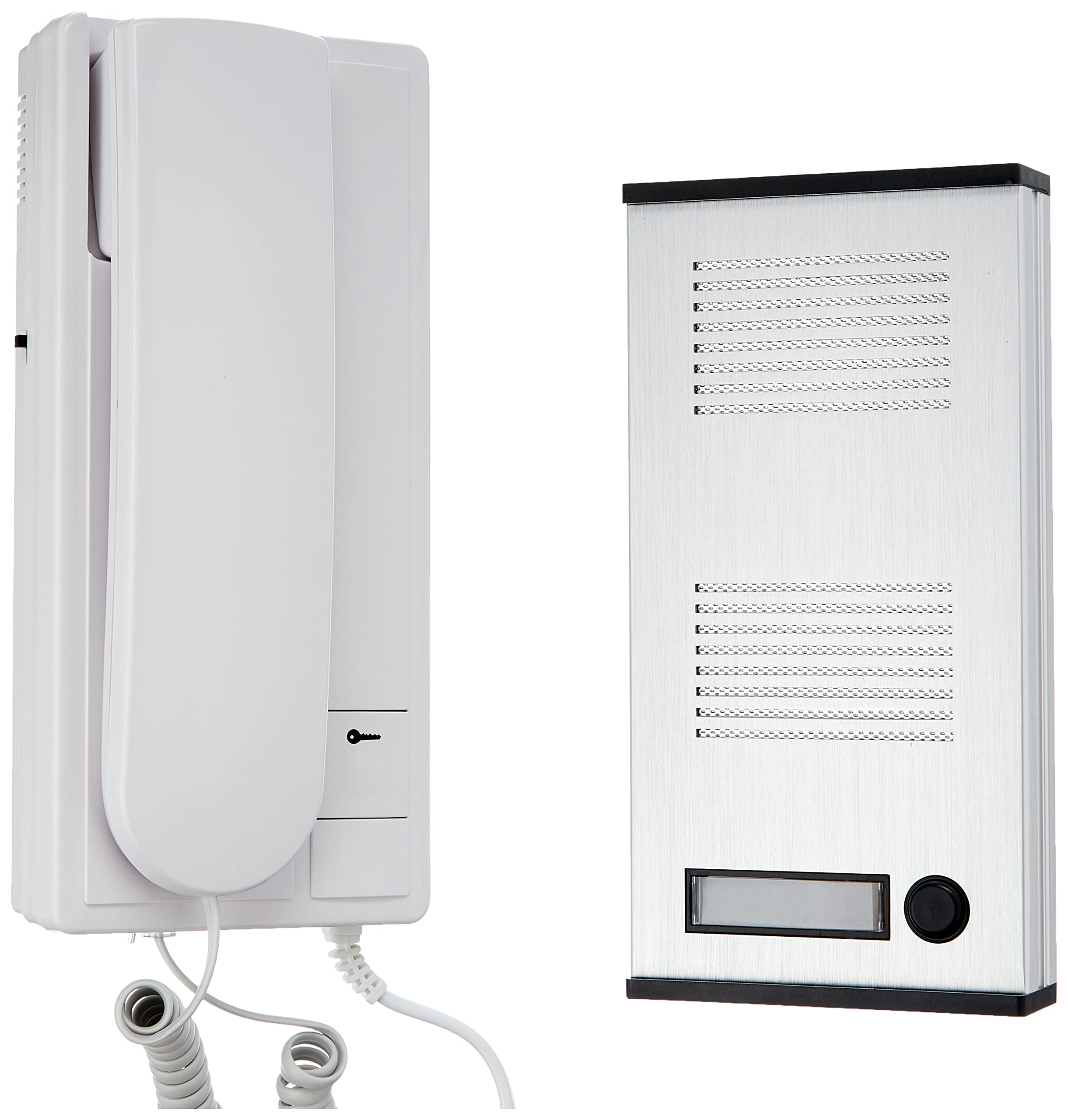 SCS SEN4137398 Metallic Door Phone Kit Mounted in Brackets 2 Wires Included