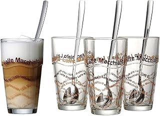Ritzenhoff & Breker Latte Macchiato Gläser-Set, 8-teilig mit Löffel