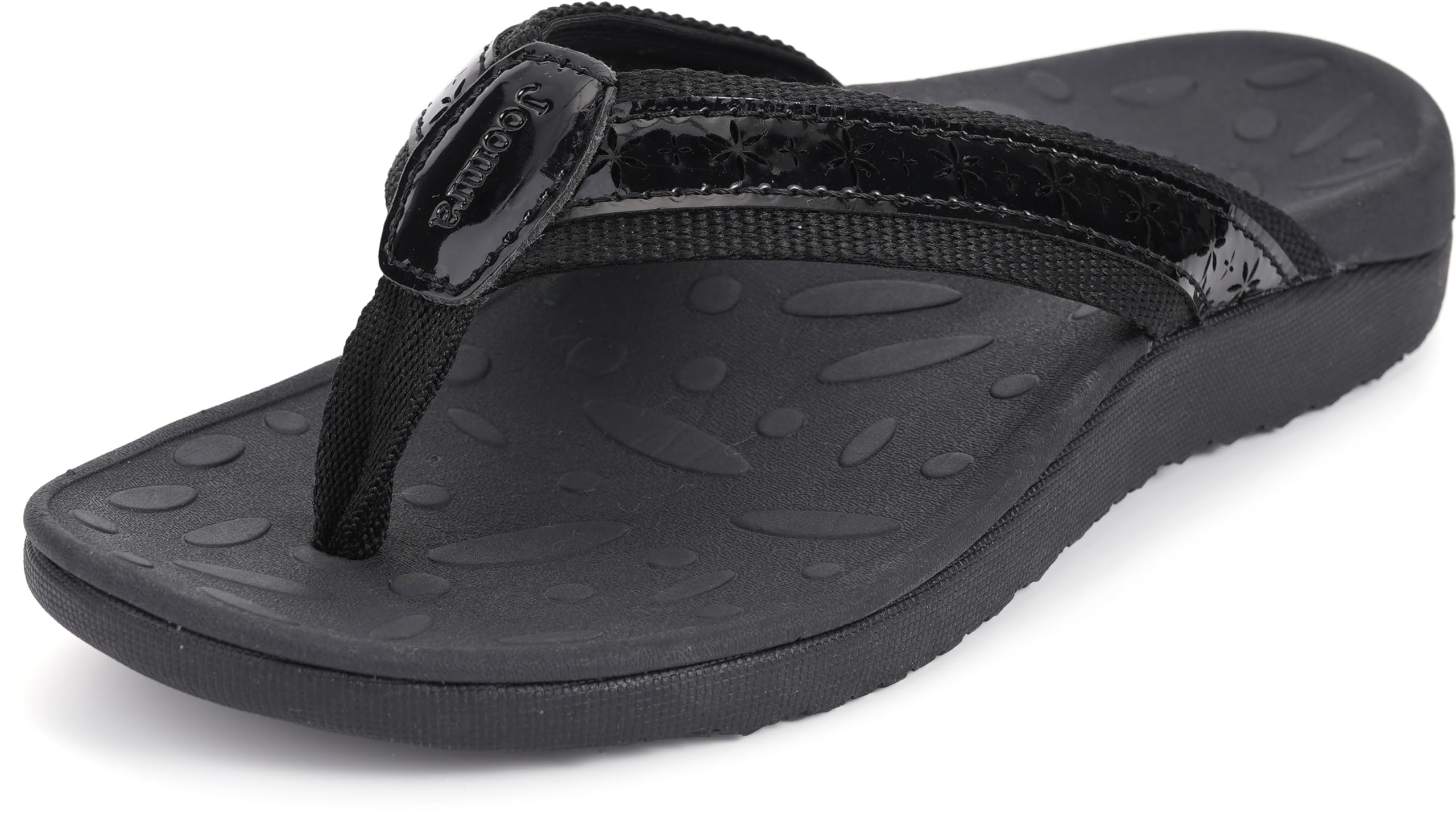 Photo 1 of Joomra Flip Flops For Women With Arch Support Toe Post Sandals Size 11 Ladies' House Sandles Slides Anti Slip Summer Beach Thong Shoes Black 43