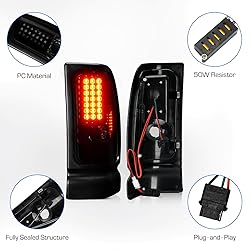 Gubebaili LED Tail Light for Dodge Ram 1500