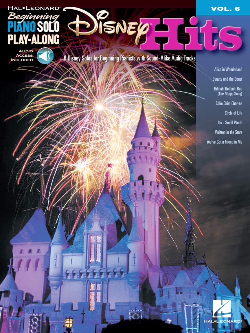 Disney Hits: Beginning Piano Solo Play-Along Volume 6: 00 (Hal Leonard Beginning Piano Solo Play-Along)
