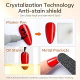 Modelones Gel Nail Polish Base Coat Top Coat Set 2x15ml No Wipe LED Gel Polish view 4