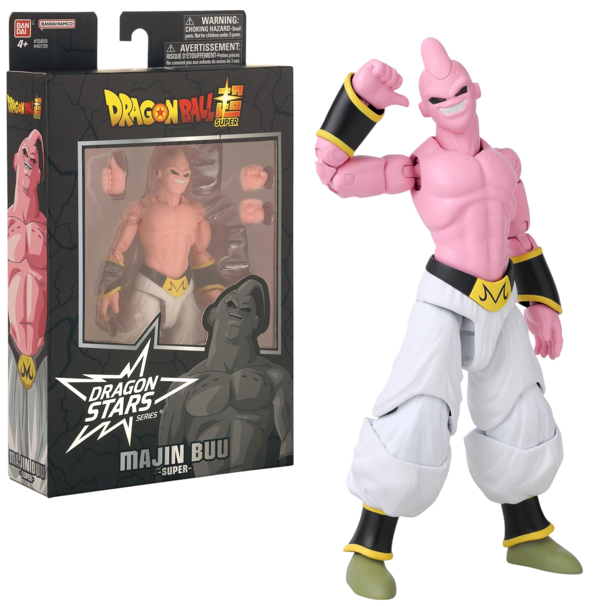 BANDAI - Dragon Ball Super Dragon Stars Majin Buu Aku Action Figure 17cm - 40729 Multicolor - Collectible articulated figure to recreate impressive confrontations.
