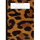 Leopard Composition Notebook: College Ruled Notebook | 100 Pages | Medium A5 Sized w/ Soft Cover
