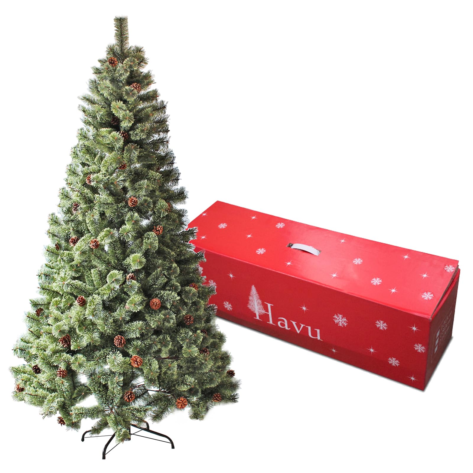 枝増量 クリスマス ツリー 2025ver 240cm ヌード タイプ 松ぼっくり もみの木 イルミネーション Xmas FJ3895-240cm商品画像