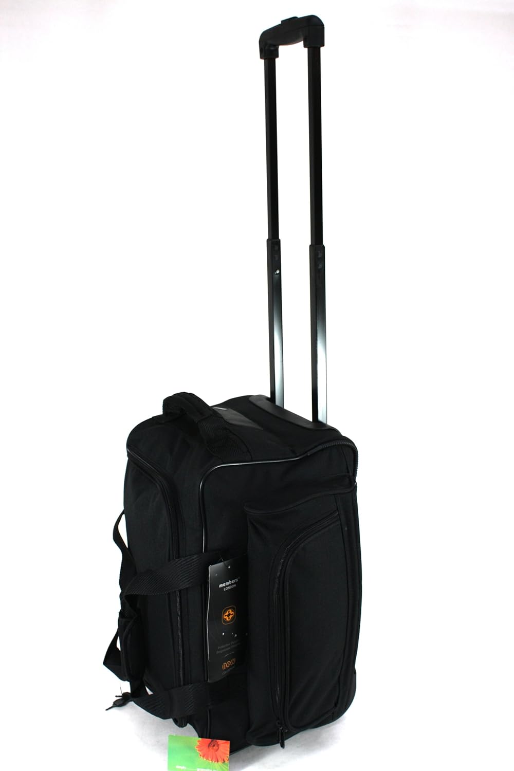 Black 18" Wheeled Holdall, Cabin Flight Bag, Superlight 2KG Amazon.co.uk Clothing