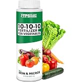 10-10-10 Fertilizer for Vegetables, Complete Liquid Plant Food, 8 oz | Iron &amp; Micronutrient Enriched Formula, Balanced N-P-K Ratio, Supports Root Growth, Boosts Harvest Yields, Concentrated Liquid