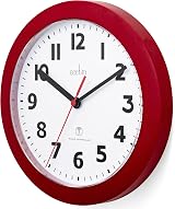 Acctim Parona 74314 Red Radio Controlled Wall Clock 23cm Diameter view 2