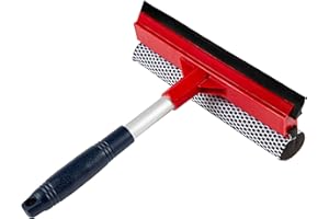 DSV Standard Window Squeegee for Window Cleaning, Window Cleaner Tool for Car Windshield, Shower Door, Boat | 2-in-1 Mini Squeegee for Home | Windshield Squeegee Kit for Car Windows