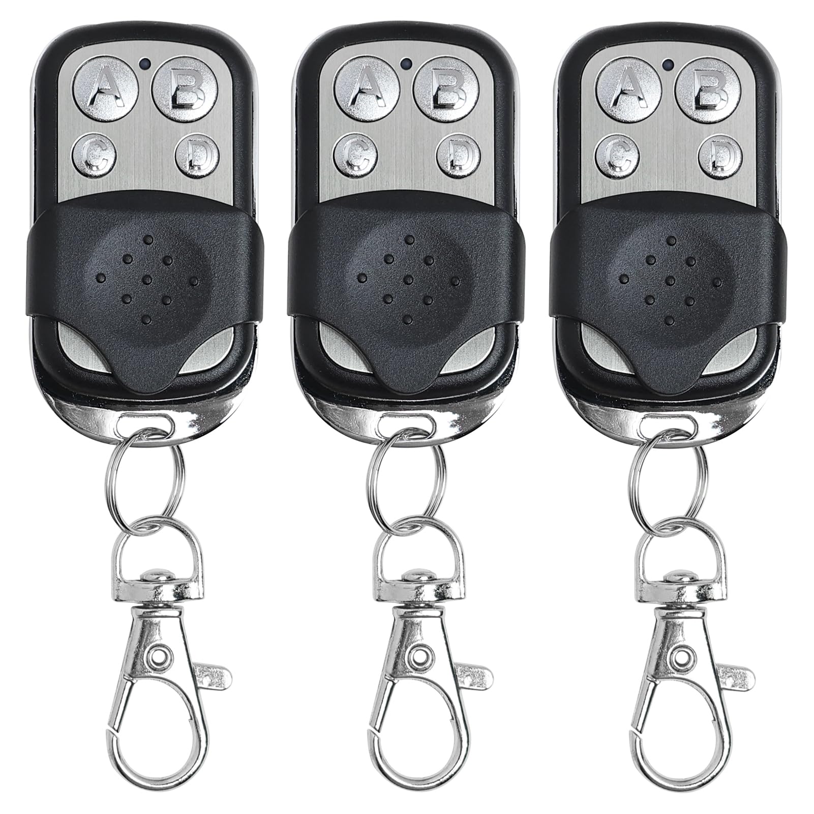 SMCEHEYA 3 pcs Universal Garage Door Opener Remote 433mhz Electric Gate Fob Universal Cloning Wireless Alarm Remote Control Key Fob for Car Garage Door Gate Universal Garage Door Opener Remote Cloning