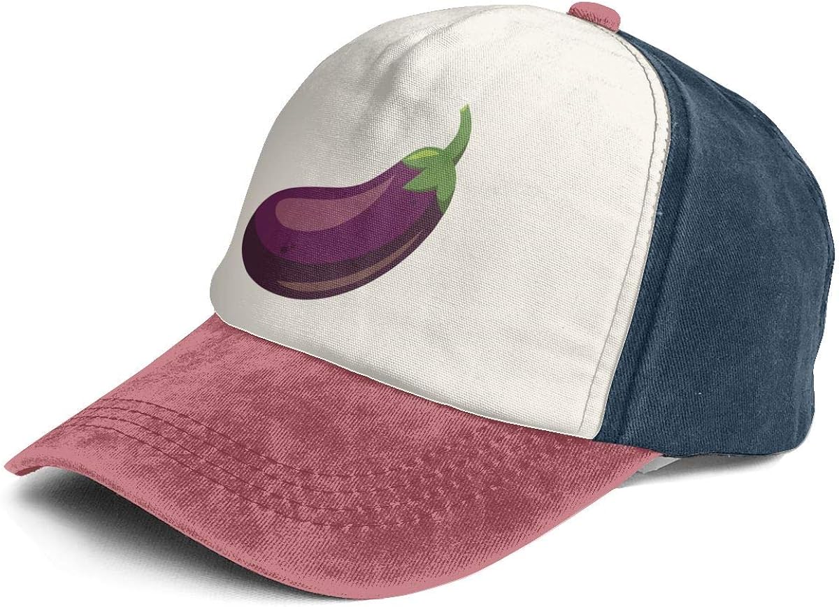 Eggplant Plant Vegetables Vintage Washed Distressed Dad Hats Funny Gift