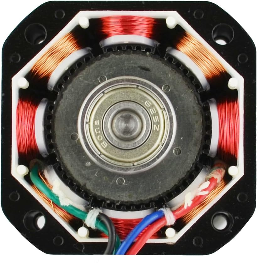 STEPPERONLINE Nema 17 Stepper Motor Bipolar 2A 59Ncm(84oz.in) 48mm Body 4-lead W/ 1m Cable and Connector compatible with 3D Printer/CNC - - 