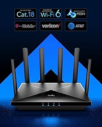 Cudy New 4G LTE Cat 18 WiFi 6 Router, Up to 1.2Gbps