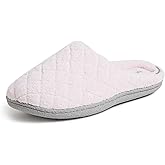 Dearfoams womens Leslie Washable Memory Foam Terry Clog With Wide Widths