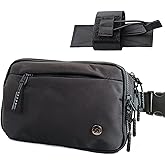 Security Carry Fanny Pack | Two-Way Locking Zipper & 60" Adjustable Strap (Plus Size to 60") | Tactical Nylon Waist Pack | Crossbody Bag for CCW, EDC, Travel, Work & Outdoor