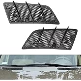 1648804305 Pair Hood Air Vents Grille Cover Fit for 2008-2011 Mercedes-Benz GL320 GL350 GL450 GL550 ML320 ML350 ML450 ML550 ML63 AMG Replace# 1648804405
