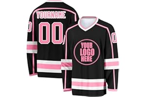 Custom Hockey Jersey with Name Number and Logo – Personalised Hockey Shirt for Men Women Kids
