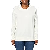 adidas womens All Szn 3-stripes French Terry Loose Sweatshirt