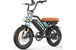 VOLTCYCLE Electric Bicycle for Adults - 16"/20”x 4”Fat Tire, Peak 1000W 7 Speed Electric Motorcycle Bicycle, 48V 15.6/18.2AH Battery Long Seat Electric Bike,Up to 21.75/28MPH 30-60Miles Electric Dirt Bike