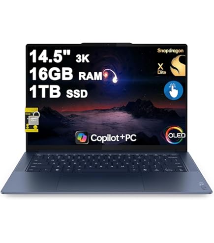 Amazon.com: Lenovo Yoga Slim 7X 3K OLED Touchscreen Laptop, 14.5