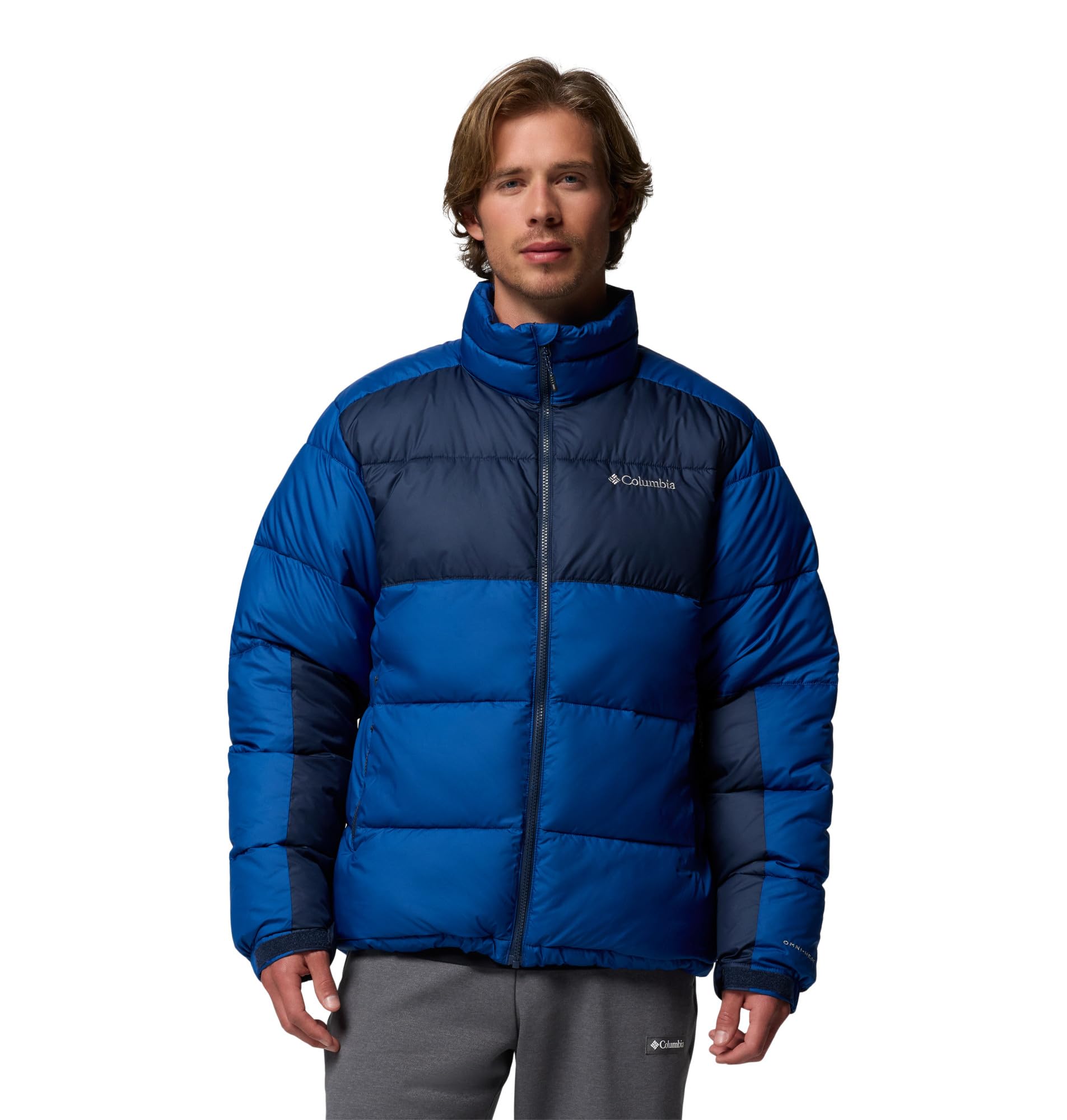 Columbia Mens Pike Lake II Jacket, Mountain Blue/Collegiate Navy, XX-Large