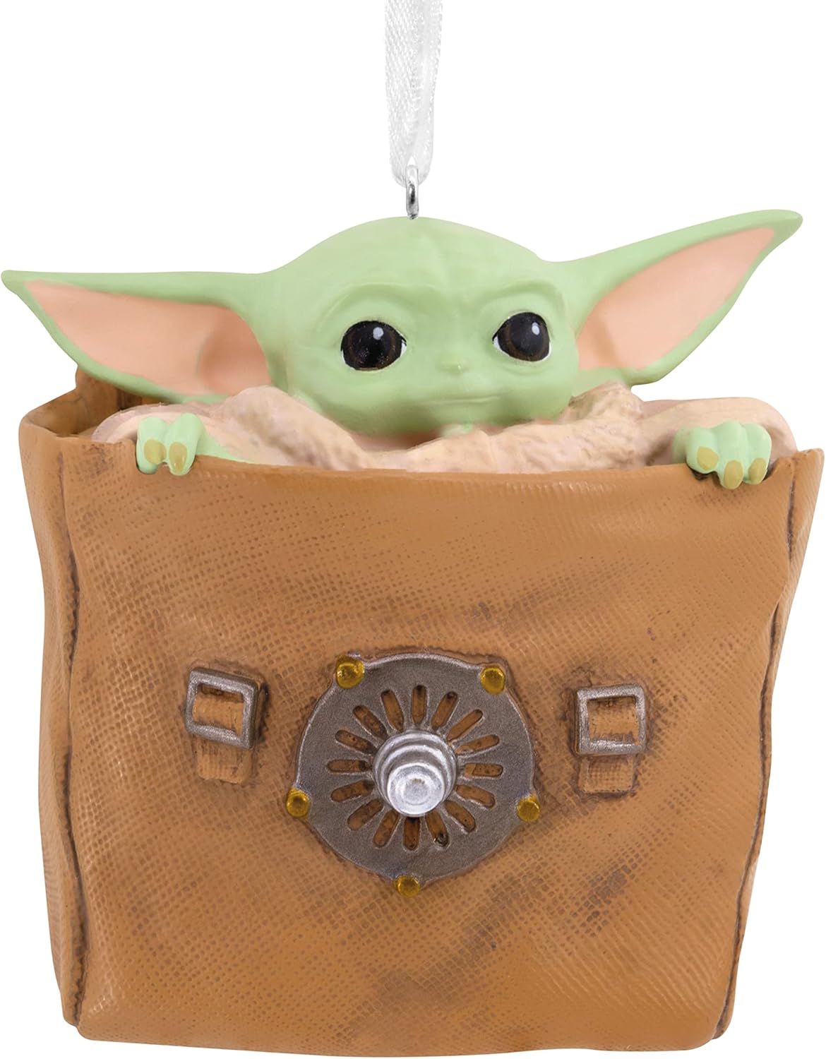 Ornaments - Hallmark Star Wars: The Mandalorian Grogu in Bag Christmas Ornament,Resin