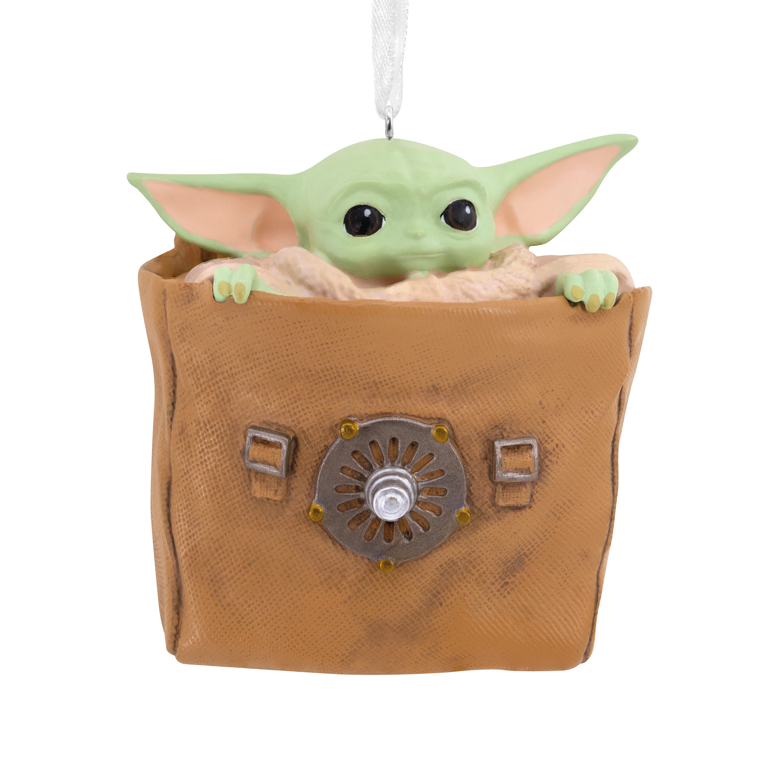 Hallmark The Mandalorian Grogu in Bag Christmas Ornament, Star Wars Decoration, Hanging Ornament, Gifts for Christmas