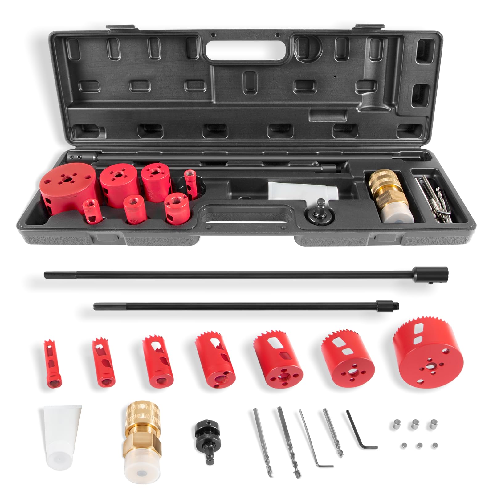 Photo 1 of 08350 DM3MECH Mechanical Hot Tapping Machine Complete Kit Fit for NPT 3/4" to 4" 300psi Piping Fitting and Valves, for Commercial and Industrial Applications