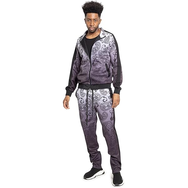 Amazon Prime G-Style USA Men's Tie Dye Bandana Fleece Tracksuit