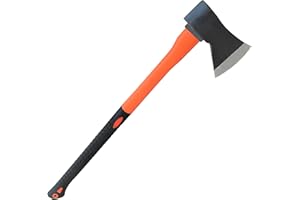 TABOR TOOLS Chopping Axe, Hand Axe, with Strong Fiberglass Handle and Anti-Slip Grip. J57A. (Chopping Axe, 24" Handle)