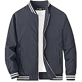 MAGCOMSEN Men's Bomber Jacket Lightweight Windbreaker Jackets Zip Up Windproof Jackets Casual Spring Fall Coat for Golf