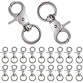 20 pcs 2.36" Trigger Snap Hooks,Heavy Duty Buckle Keychain Clips Swivel Snap Hooks for Pet Collars, Camera Straps