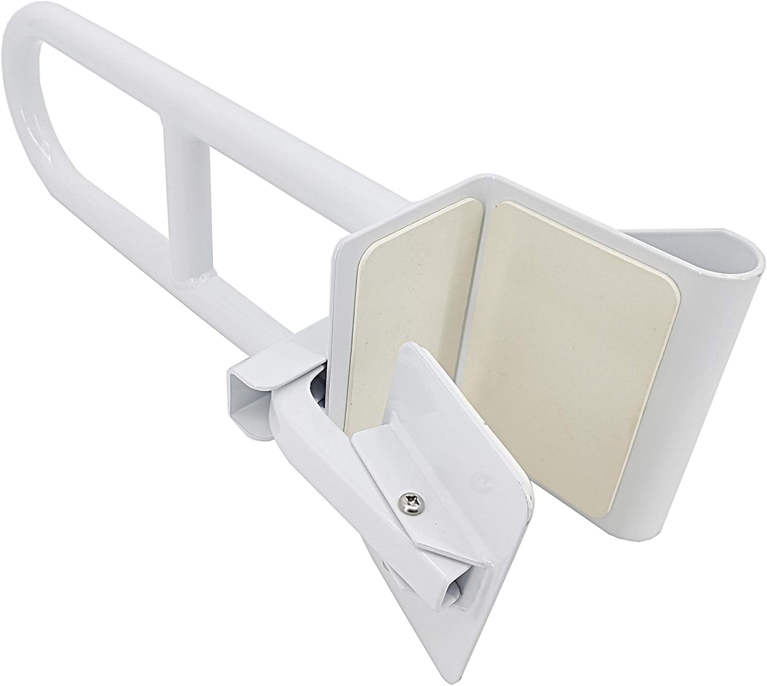 FixtureDisplays Adjustable Bathtub Safety Rail Shower Grab Handle Bar Edge Mount Clamp Senior Fall Prevention Handicap Bathtub Grab Bar 15265-NF No : Office Products