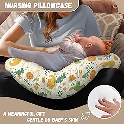 TSVAGA Dinosaur Nursing Pillow Cover for Baby