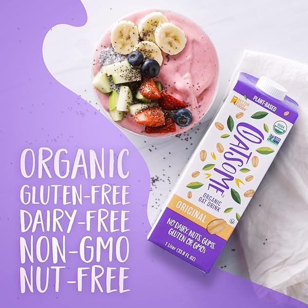 OATSOME ORGANIC OAT MILK, 1-LITER CARTON, REGULAR, 33.8 FL OZ (PACK OF 1)