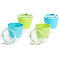 Munchkin® Splash™ Open Toddler Cups with Training Lids, 7 Ounce, 4 Pack, Blue/Green