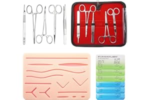 Suture Practice Kit for Student - Upgraded 14 Pre-Cut Wound Suture Pad - Upgraded Stitching Training Kit - The Perfect Gift f