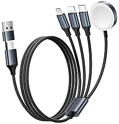 Renmou for Apple Watch Charger,4 in 2 Multi