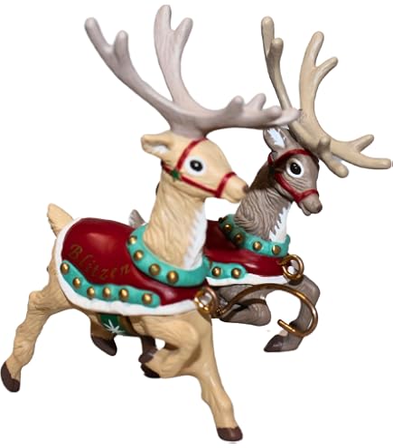 Amazon.com: Hallmark 1992 Santa and Reindeer, Donder Blitzen