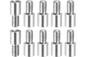 PATIKIL 10 Pcs M5x8+8mm Stainless Steel Standoff Extension Posts Screws,Metric Male Female Thread Adapters Spacer for PCB,Quadcopter Drone,Computer & Circuit Board Assortment Kit