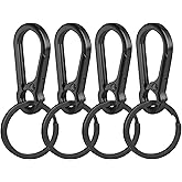 Quick-Homer 4Pcs Key Organizer Key Chain, Metal Carabiner Keychain for Car Keys, Durable Keyring Holder Keychain Clip for Men Women