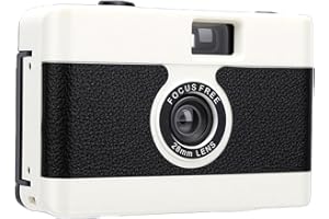 Generic Compact 35mm Film Camera with Flash for Enduring Retro Photography for Photography Enthusiasts (White)