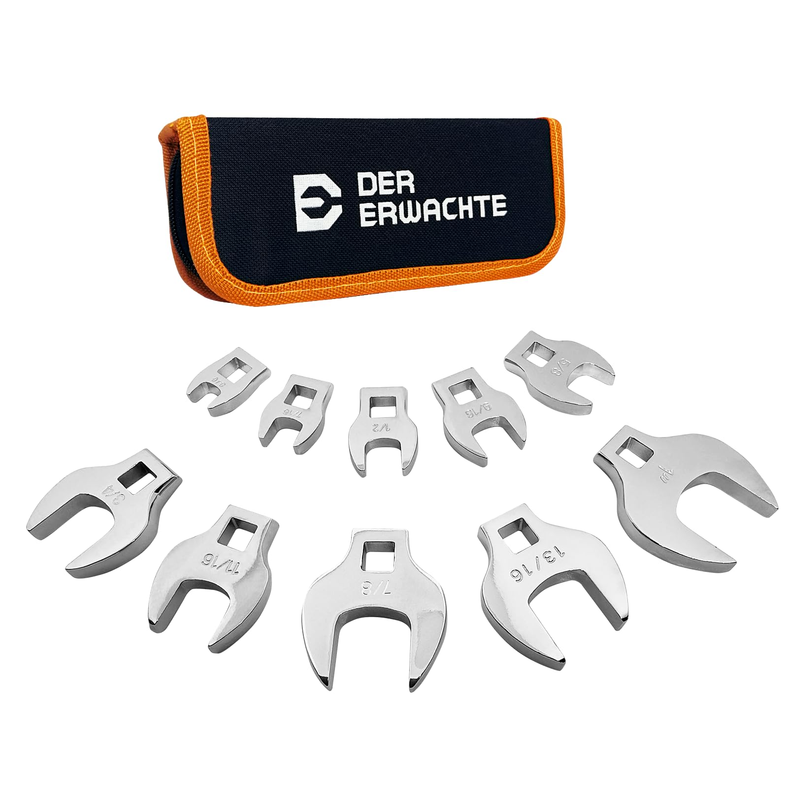 Der Erwachte 10-Piece 3/8" Drive Crowfoot Wrench