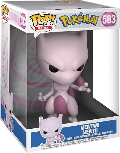 Funko Pop Jumbo Mewtwo Figure 10in Pokemon Collectible Vinyl Official