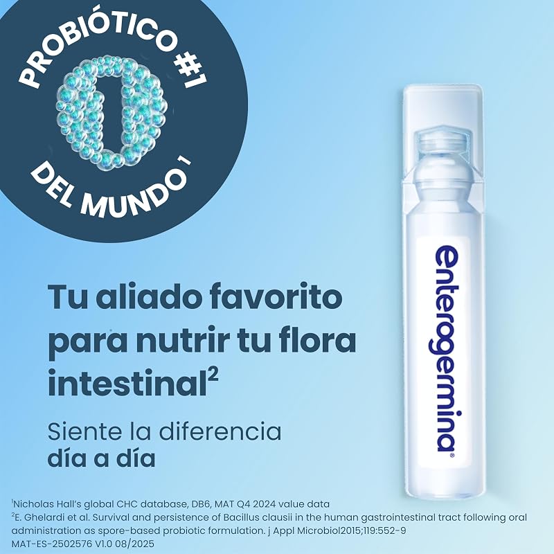 Probiótico Niños y Adultos |Ayuda Salud Intestinal I 20 Viales Bebibles 5 ml| Sin Sabor, Sin Azúcar, Sin Gluten I Bacillus Clausii 4.000 Millones UFC — foto 7 de 8